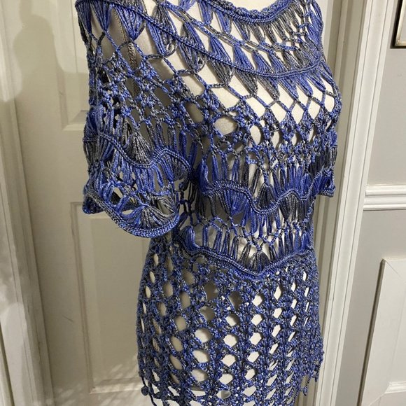 S/M Beautifully Detailed, Crocheted Top by Keren Hart - Picture 2 of 9